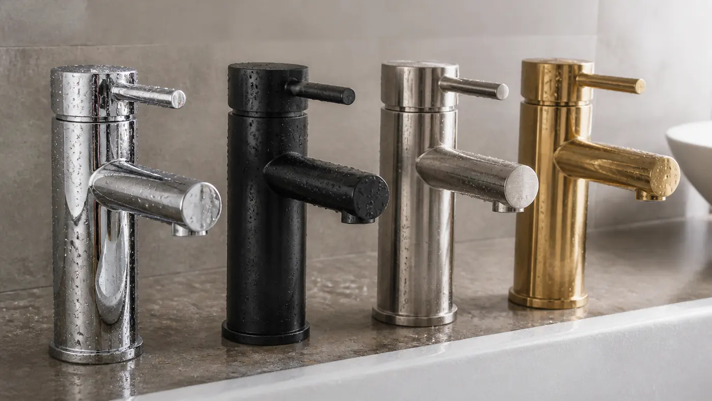 các bề mặt sen vòi cần vệ sinh khác nhau