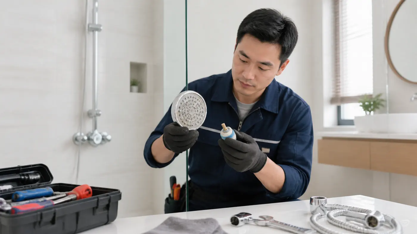 bảo dưỡng đầu phun và lõi gốm sen vòi