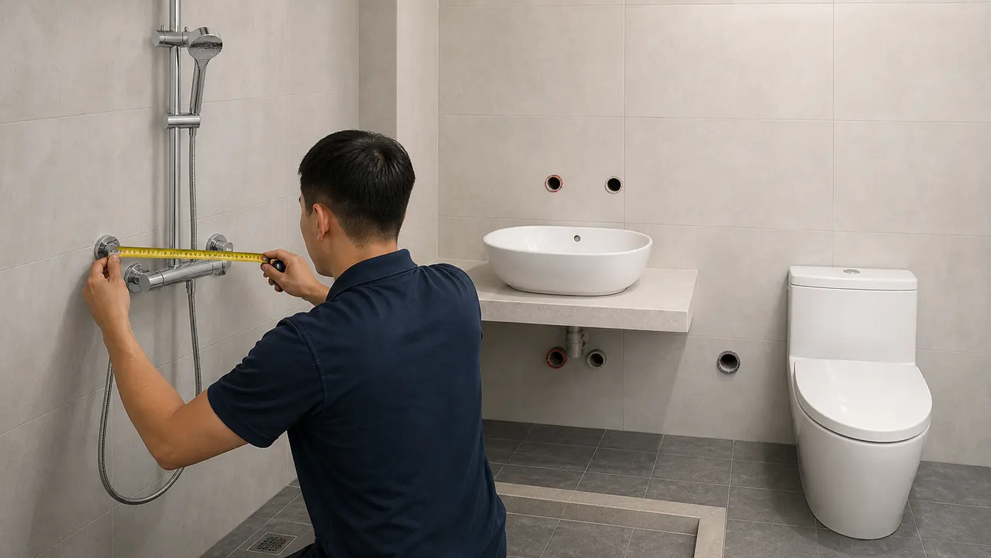 thông số lắp đặt sen vòi lavabo bồn cầu