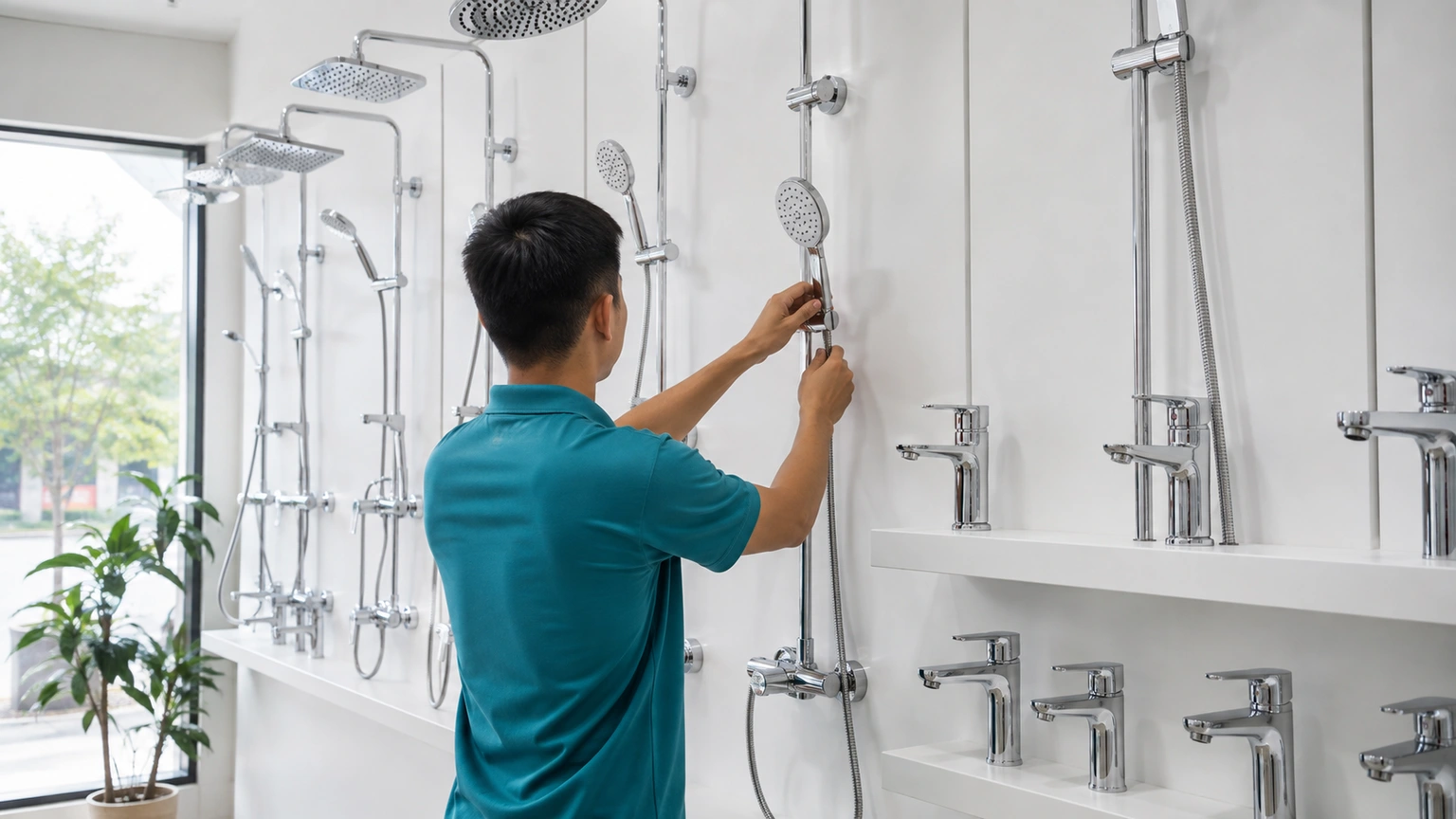 Showroom cửa hàng Sen Vòi Hàn Quốc tại 128 Giảng Võ