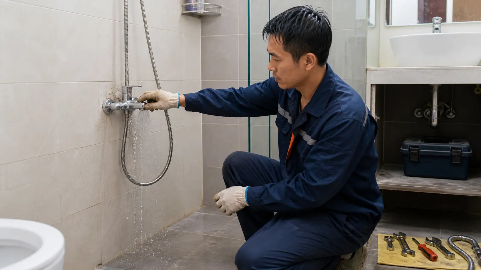 Read more about the article Lỗi vòi sen thường gặp: 9 bước kiểm tra và khắc phục đúng