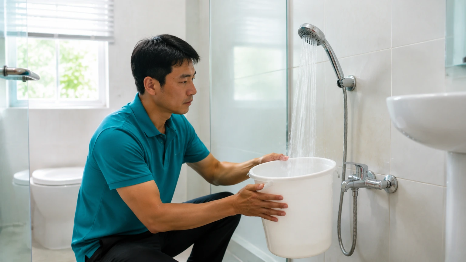 Kiểm tra áp nước tại đường cấp của bộ sen